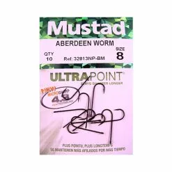 Mustad Aberdeen Worm Size. 8